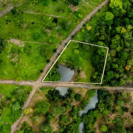 Parcel 20 seen from above by drone, boundary drawn approximately
